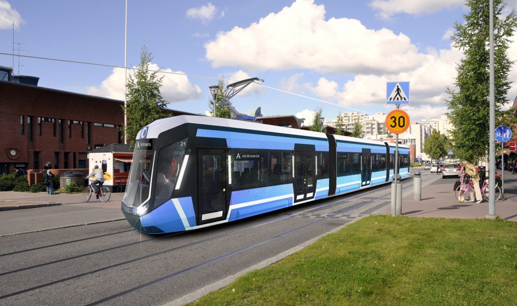 raitiovaunuinsinoorinkadulla